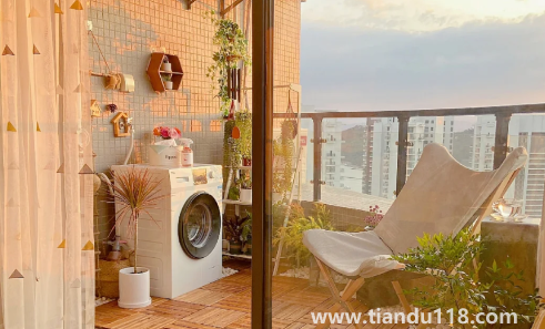 開放式陽臺能裝電動晾衣架嗎(開放式陽臺要不要鋪過門石)(圖3) 開放式陽臺能裝電動晾衣架嗎3