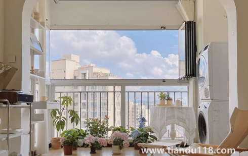 開放式陽臺能裝電動晾衣架嗎(開放式陽臺要不要鋪過門石)(圖2) 開放式陽臺能裝電動晾衣架嗎2