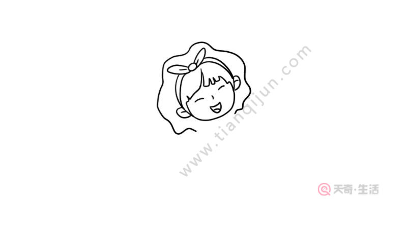 兒童節(jié)跳繩的女孩簡(jiǎn)筆畫(huà)畫(huà)法