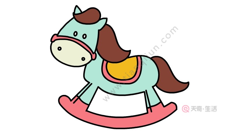 兒童木馬簡筆畫教程 兒童木馬簡筆畫步驟(圖1) 兒童木馬簡筆畫教程